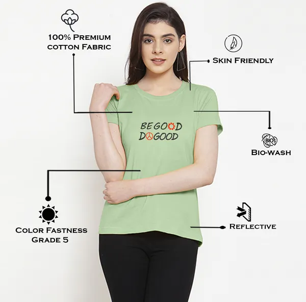 Sea_Green_Cotton_Be_Good_Do_Good_Print_Round_Neck_T-Shirt_For_Women