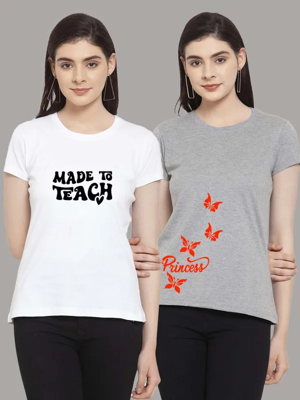 Pack_of_2_White_&_Grey_Cotton_Round_Neck_Raglan_Sleeves_Printed_T-Shirt_For_Women