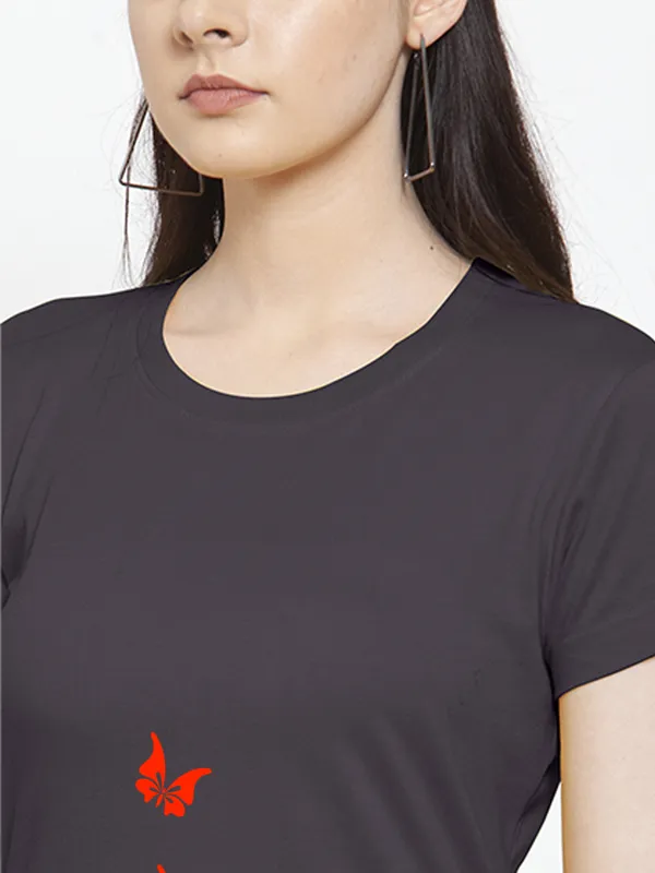 Grey_Cotton_Princess_Print_Round_Neck_T-Shirt_For_Women