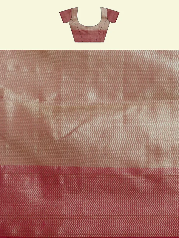 Beige_Cotton_Blend_Banarasi_Sarees_For_Women