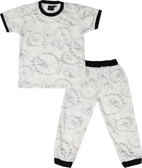 Multi_Kids_Nightwear_Boys_&_Girls_Printed_Cotton_Blend-Pack_Of_1
