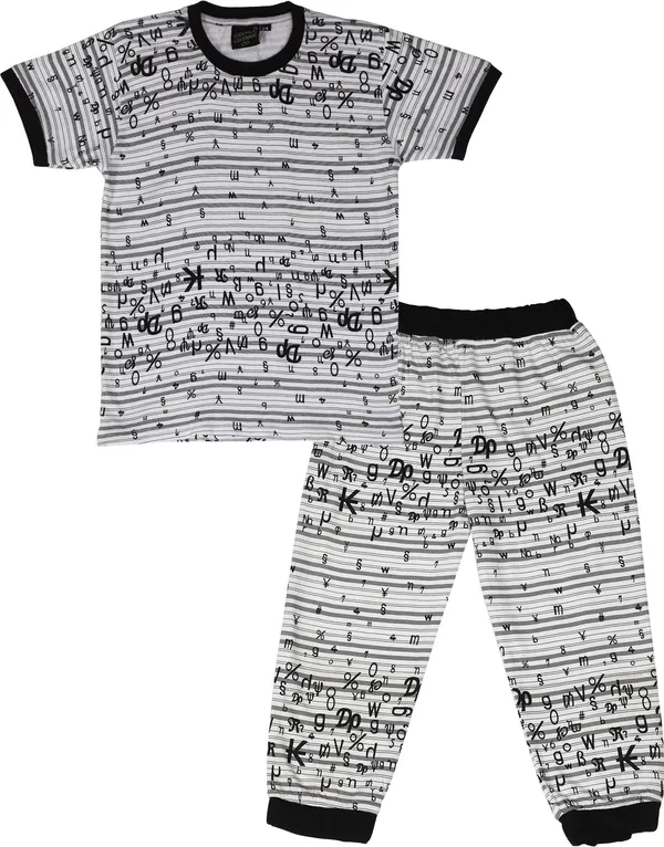 Multi_Kids_Nightwear_Boys_&_Girls_Printed_Cotton_Blend-Pack_Of_1