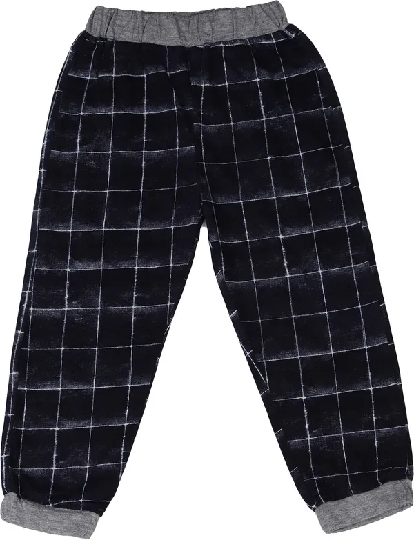 Multi_Kids_Nightwear_Boys_&_Girls_Checkered_Cotton_Blend-Pack_Of_1