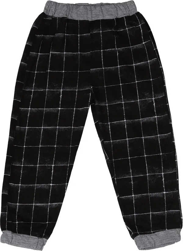 Multi_Kids_Nightwear_Boys_&_Girls_Checkered_Cotton_Blend-Pack_Of_1