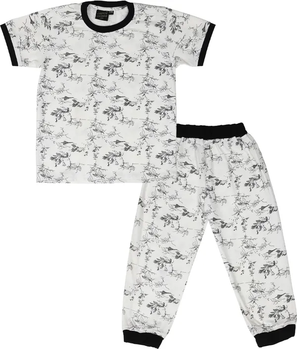 Multi_Kids_Nightwear_Boys_&_Girls_Printed_Cotton_Blend-Pack_Of_1