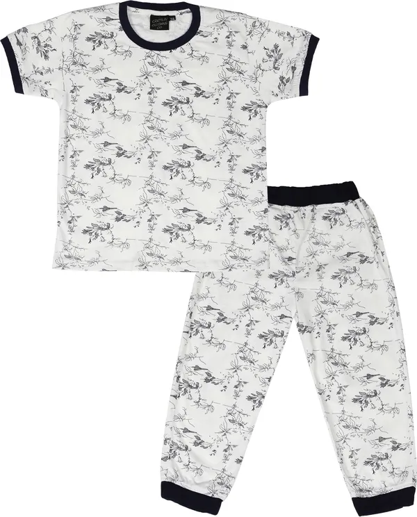 Multi_Kids_Nightwear_Boys_&_Girls_Printed_Cotton_Blend-Pack_Of_1