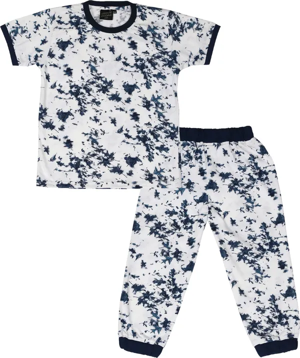 Multi_Kids_Nightwear_Girls_Printed_Cotton_Blend-Pack_Of_1