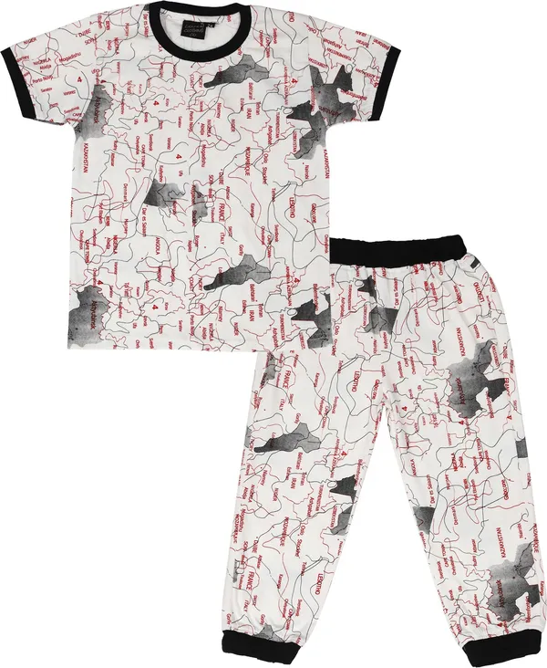 Multi_Kids_Nightwear_Boys_&_Girls_Printed_Cotton_Blend-Pack_Of_1