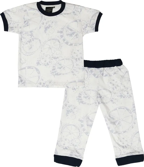 Multi_Kids_Nightwear_Boys_&_Girls_Printed_Cotton_Blend-Pack_Of_1