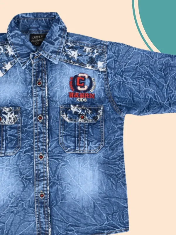 Blue_A_Boys_Washed_Casual_Shirt