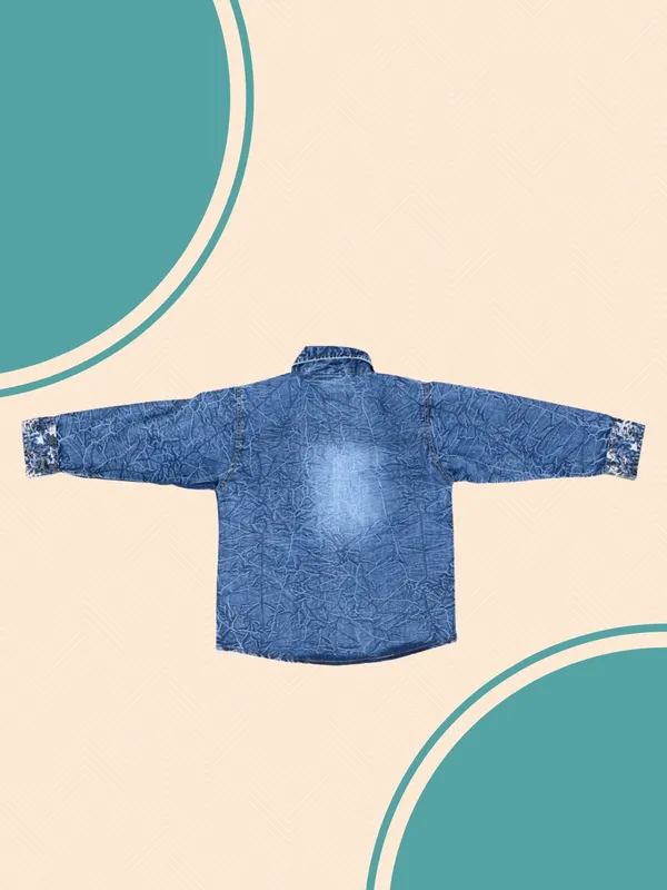 Blue_A_Boys_Washed_Casual_Shirt