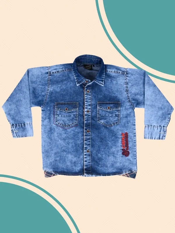 Blue_C_Boys_Washed_Casual_Shirt