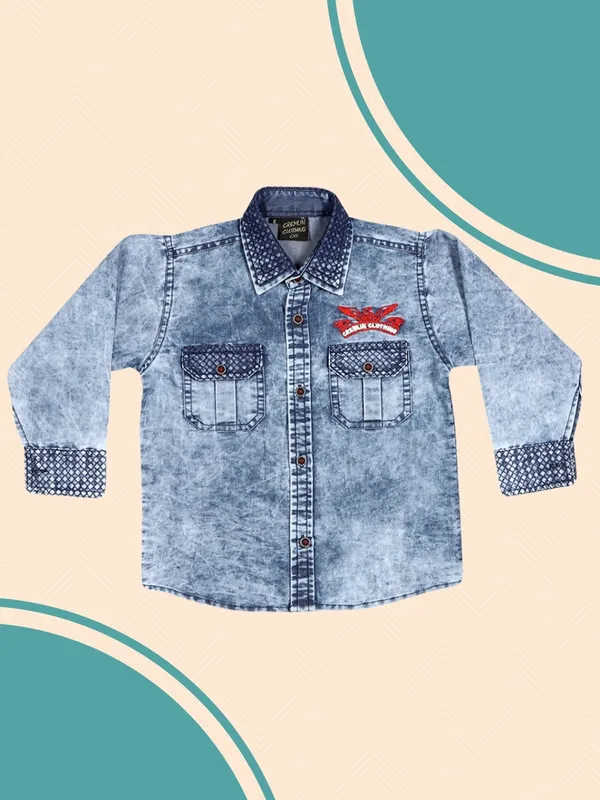 Blue_E_Boys_Washed_Casual_Shirt