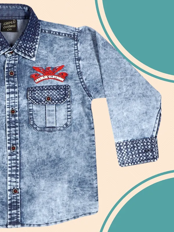 Blue_E_Boys_Washed_Casual_Shirt