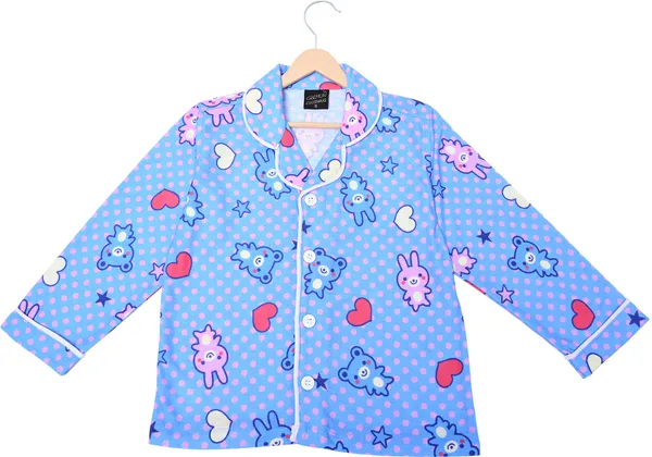 Blue_Polka_Kids_Nightwear_Boys_&_Girls_Printed_Cotton_Blend-Pack_Of_1