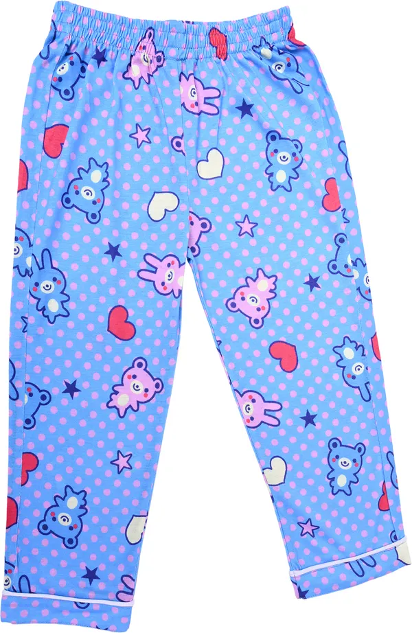 Blue_Polka_Kids_Nightwear_Boys_&_Girls_Printed_Cotton_Blend-Pack_Of_1