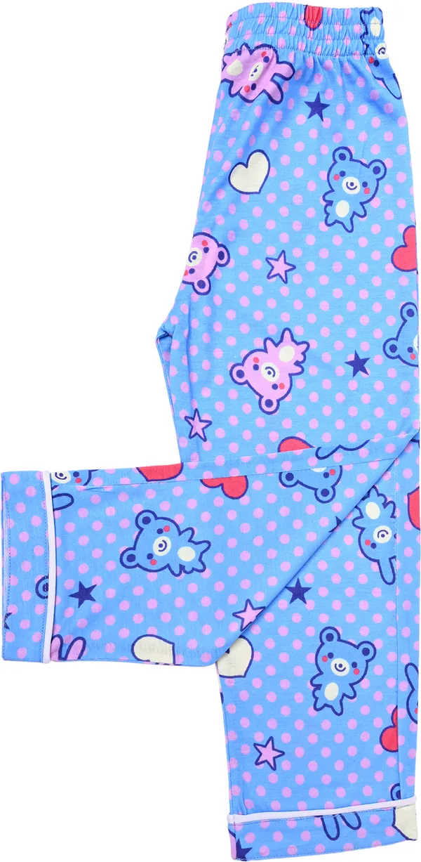 Blue_Polka_Kids_Nightwear_Boys_&_Girls_Printed_Cotton_Blend-Pack_Of_1
