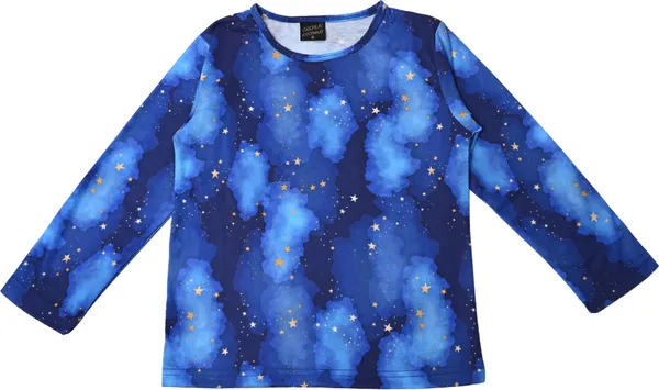 Blue_Kids_Nightwear_Boys_&_Girls_Printed_Cotton_Blend-Pack_Of_1