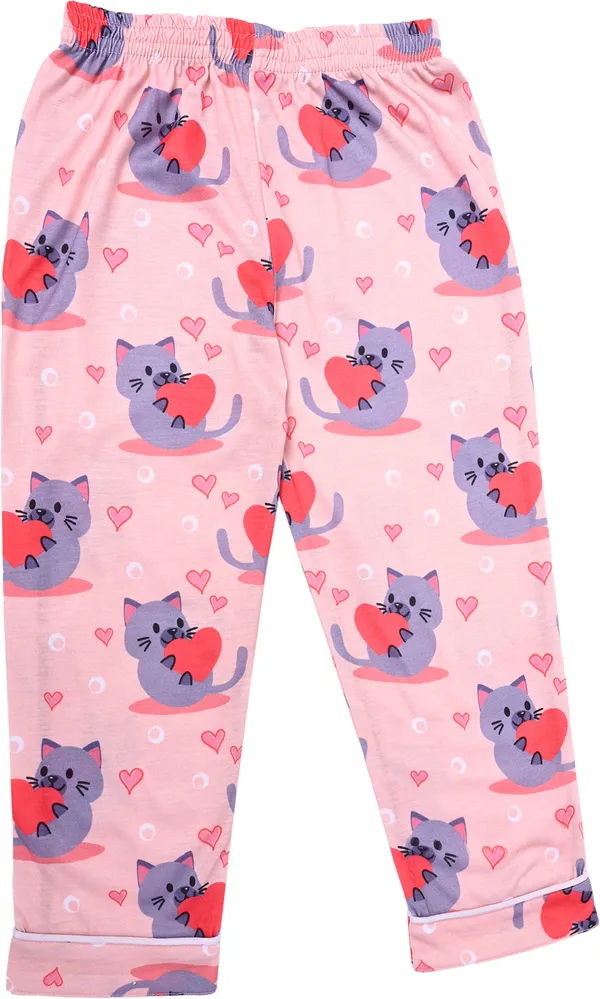 Peach_Kids_Nightwear_Boys_&_Girls_Printed_Cotton_Blend-Pack_Of_1