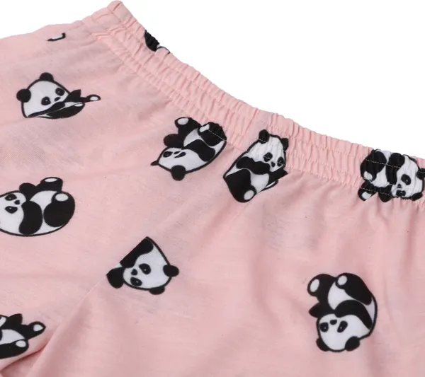 Black_Kids_Nightwear_Boys_&_Girls_Graphic_Print_Cotton_Blend-Pack_Of_2