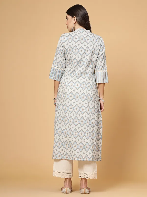 Sky_Blue_Cotton_Floral_Print_A-line_Kurta