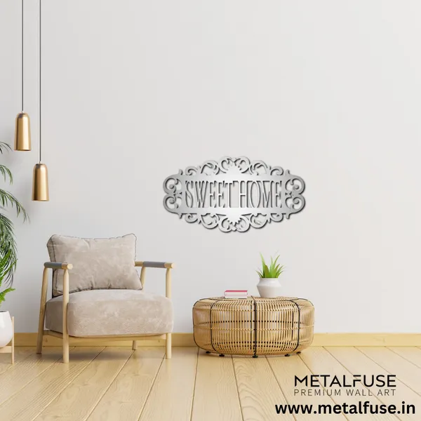 Metal_Wall_Art_for_Home_Decoration__|_Sweet_Home_|_Silver