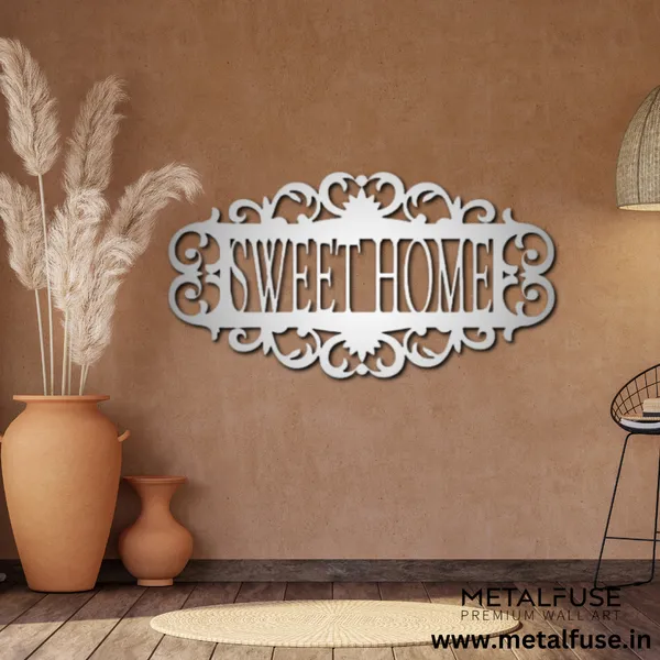 Metal_Wall_Art_for_Home_Decoration__|_Sweet_Home_|_Silver