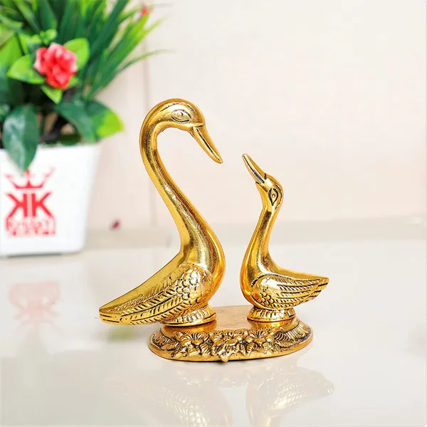 Love_Birds_Swanset_Pair_of_Kissing_Duck_Metal_Statue,_Love_for_Romantic_Gift