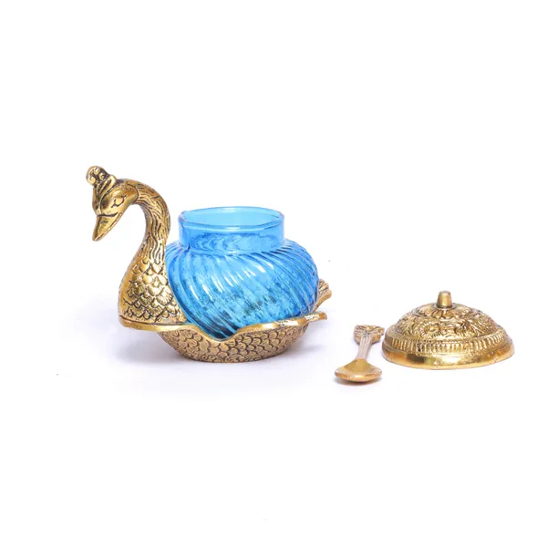 Metal_Duck_Shape_Glass_Bowl_with_Spoon_for_Saunf_Supari_&_Dryfruit_Bowl