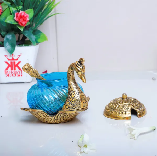 Metal_Duck_Shape_Glass_Bowl_with_Spoon_for_Saunf_Supari_&_Dryfruit_Bowl