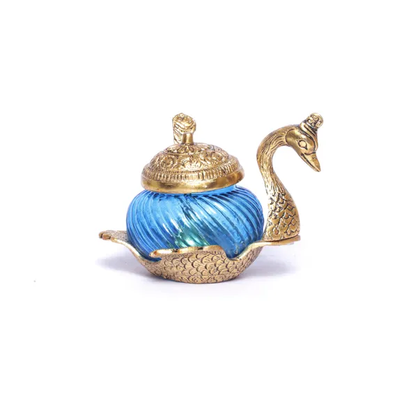 Metal_Duck_Shape_Glass_Bowl_with_Spoon_for_Saunf_Supari_&_Dryfruit_Bowl