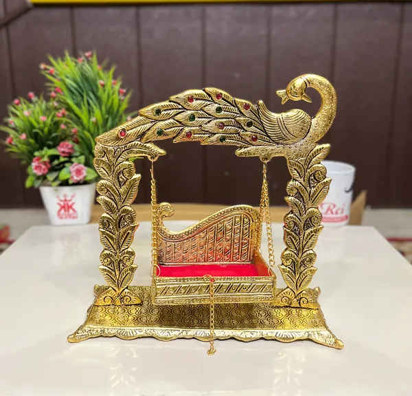 Metal_Laddu_Gopal_Jhulla_for_Janmastmi_Festive_Gold_Plated_Decor_Your_Home,_Temple_Office,Gift_Article