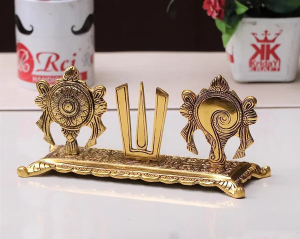 Metal_Tirupati_Balaji_Yantra_Shankh_Chakra_Tilak_Namah_Symbol_Gold_Plating_Antique_Decorative_for_Home_&_Office_Table_Showpiece_Figurines
