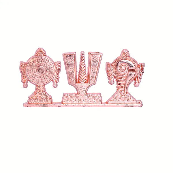 Tirupati_Balaji_Symbol_Stand_Shankh_Chakra_Tilak_Copper_Plating_Finish_Decorative_for_Car_Dashboard_Home