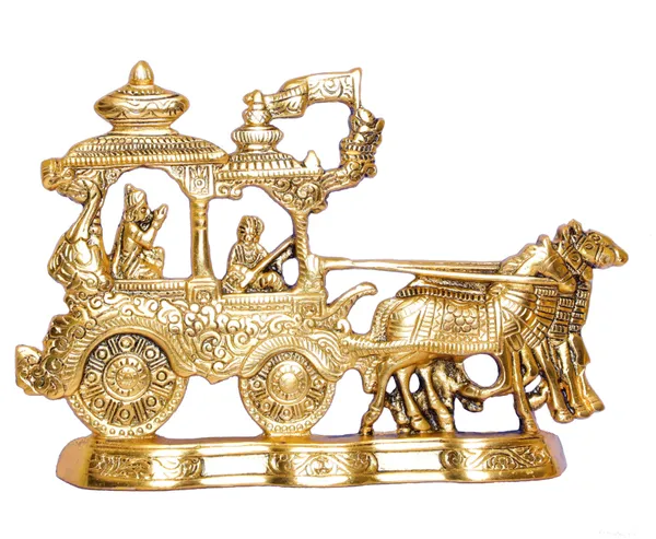 Lord_Krishna_And_Arjun_Rath_Chariot_With_Two_Horses_Decorative_Showpiece