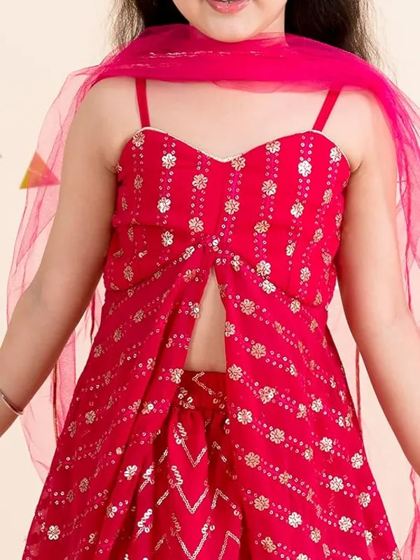 Girls_Magenta_&_Gold-Toned_Embellished_Sequinned_Ready_to_Wear_Lehenga_Choli