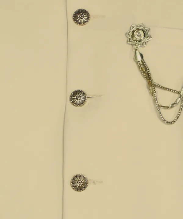 Solid_Cream_Cotton_Blend_Nawabi_With_Paijama