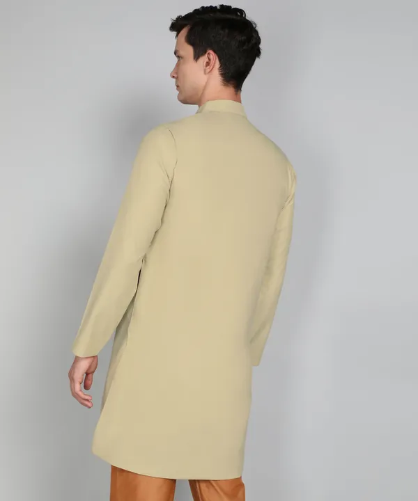 Solid_Cream_Cotton_Blend_Nawabi_With_Paijama