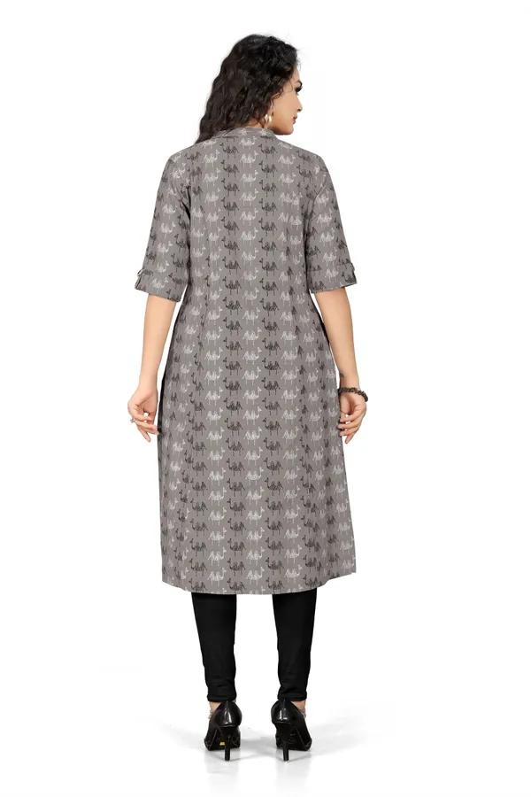 Indian_Women_Grey_Pure_Cotton_Printed__Kurta