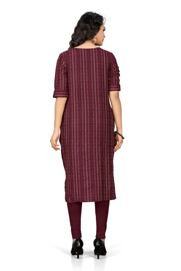 Indian_Women_Maroon_Pure_Cotton_Printed__Kurta_with_Trousers_&_Dupatta