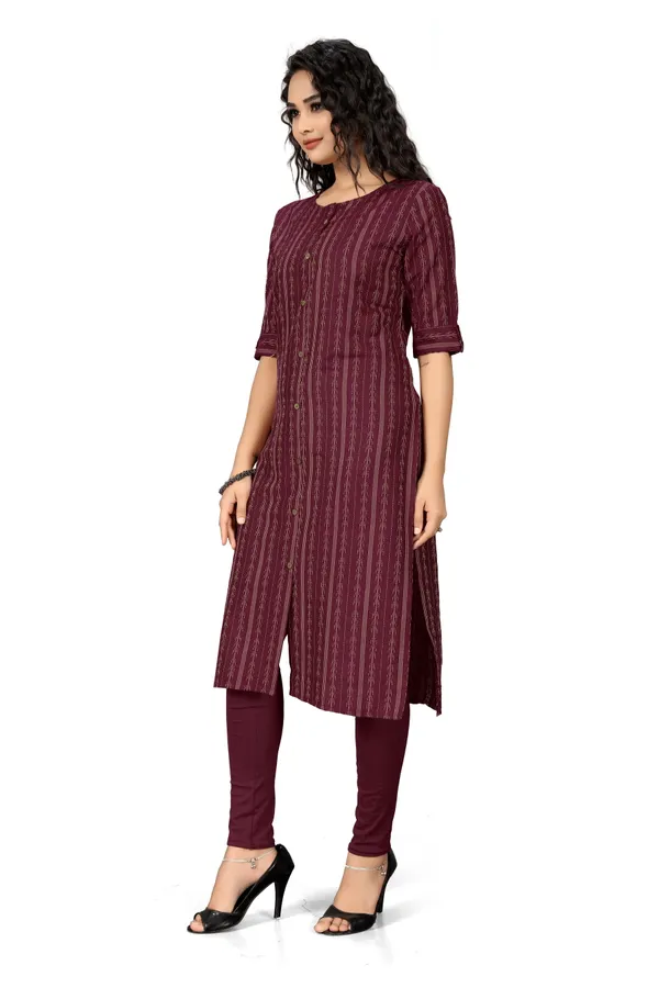 Indian_Women_Maroon_Pure_Cotton_Printed__Kurta_with_Trousers_&_Dupatta