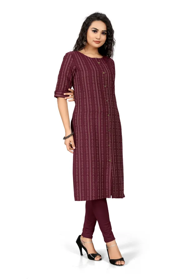 Indian_Women_Maroon_Pure_Cotton_Printed__Kurta_with_Trousers_&_Dupatta