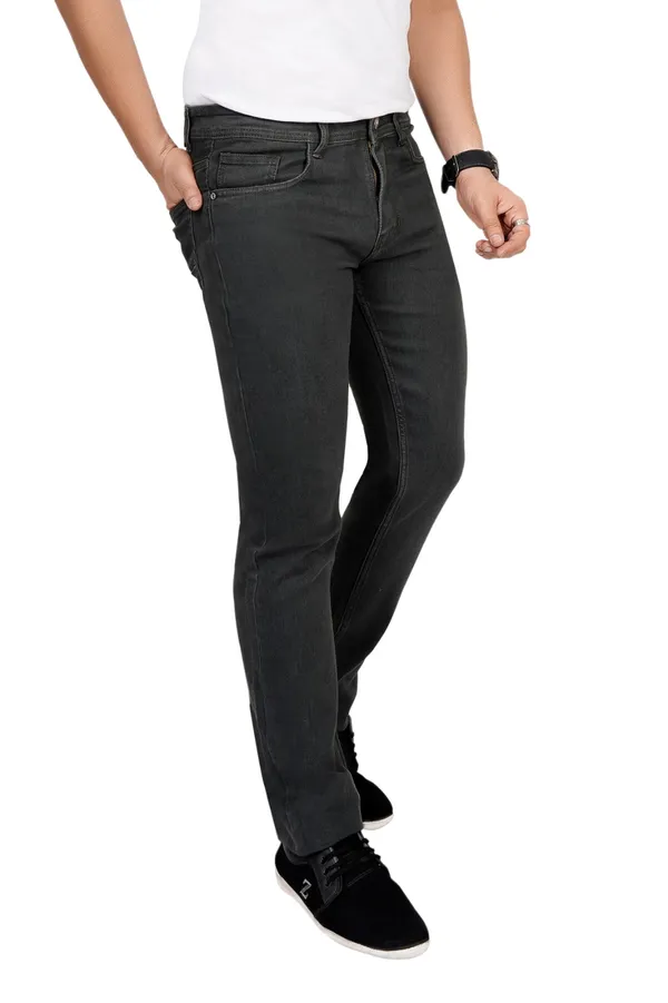 Olive_Cotton_Premium_Solid_Jeans_For_Men