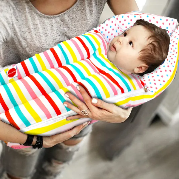 Mite_Baby_4_Piece_Bedding_Set_with_Pillow_and_Bolsters_Sleeping_Bag_and_Bedding_Set_and_Feeding_Pillow_Combo_(Stripes)