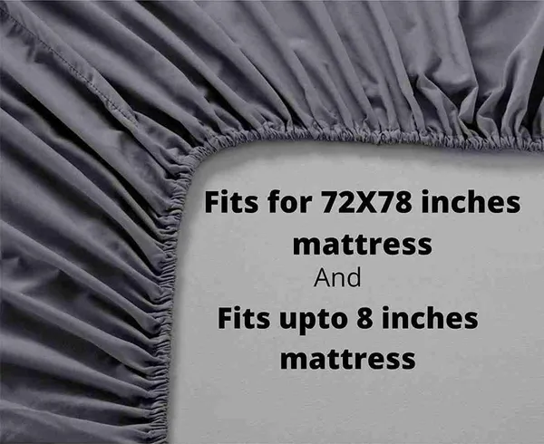 BLUE_HEART_Premium_Fitted_Elastic_Bedsheet_with_Two_Pillow_Covers_(72X78X_Up_to_10_Inches)_&_360_Degree_Elasticated