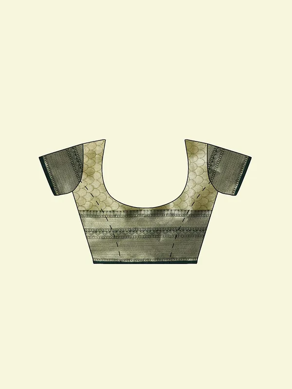 Grey_Matka_Silk/Silk_Blend_Banarasi_Sarees_For_Women