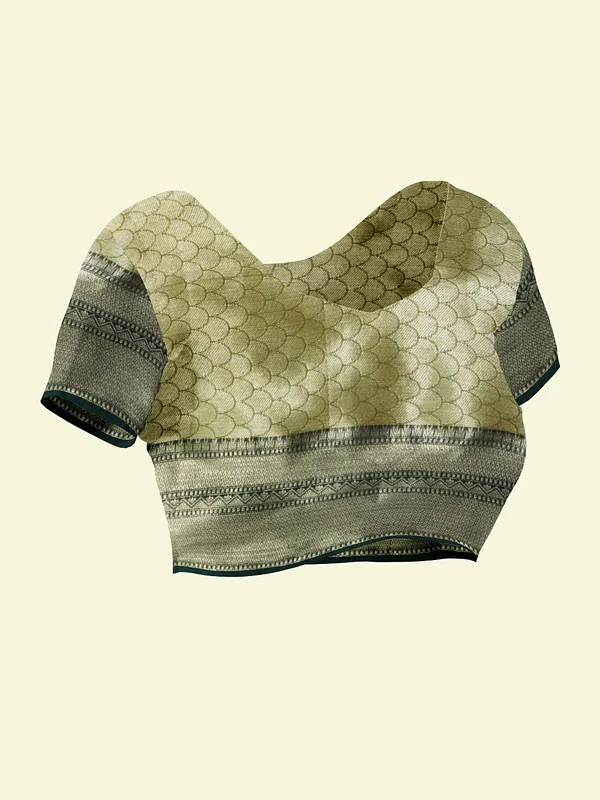 Grey_Matka_Silk/Silk_Blend_Banarasi_Sarees_For_Women