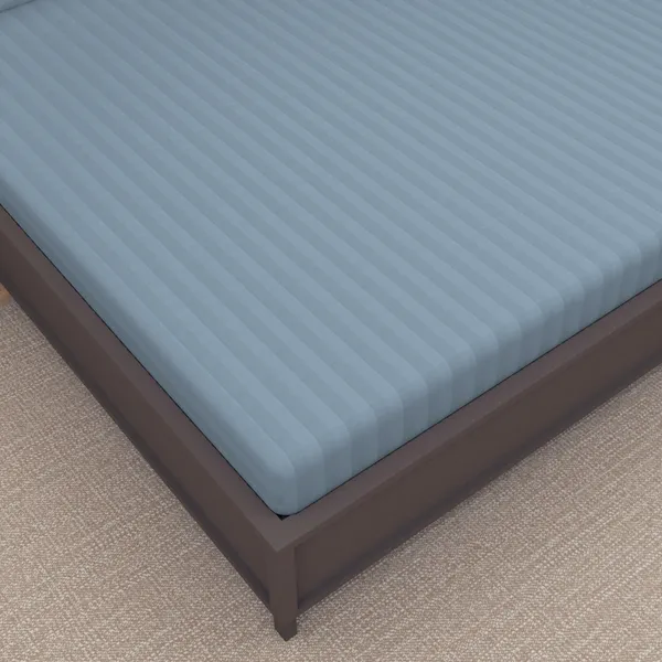 _100%_Cotton_220_TC_Italian_Stripes_Flat_King_Size_Bedsheet_With_2_Pillow_Cover_(108_x_108_Inch,_JEAN_BLUE)