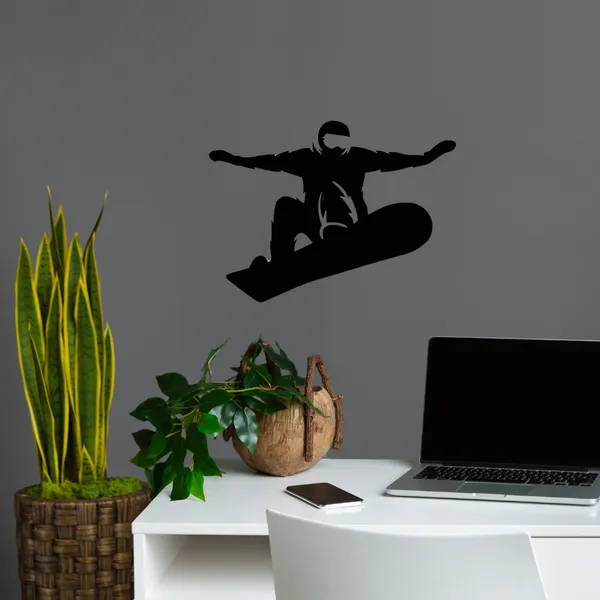 Wooden_Wall_Art_for_Home_Decoration__|_Big_Air_Snowboarder__|_Black