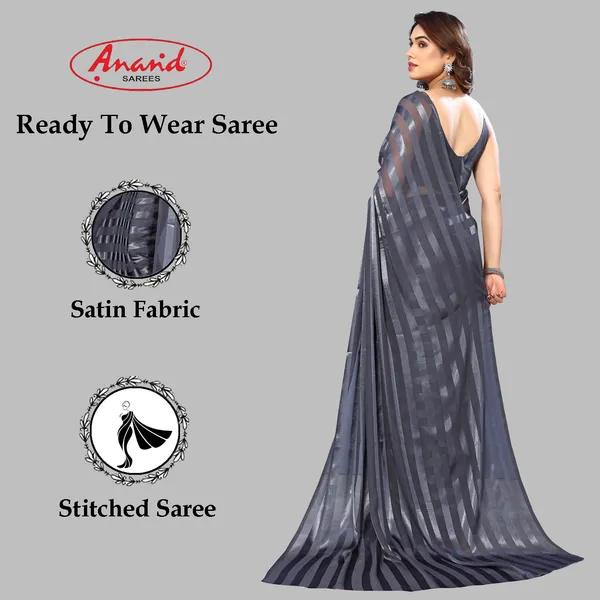 Embellished,_Striped,_Self_Design_Bollywood_Satin_Saree_(Grey)